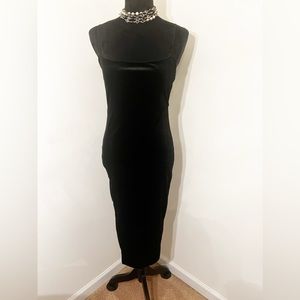 Soft black velvet dress.Size 8.
